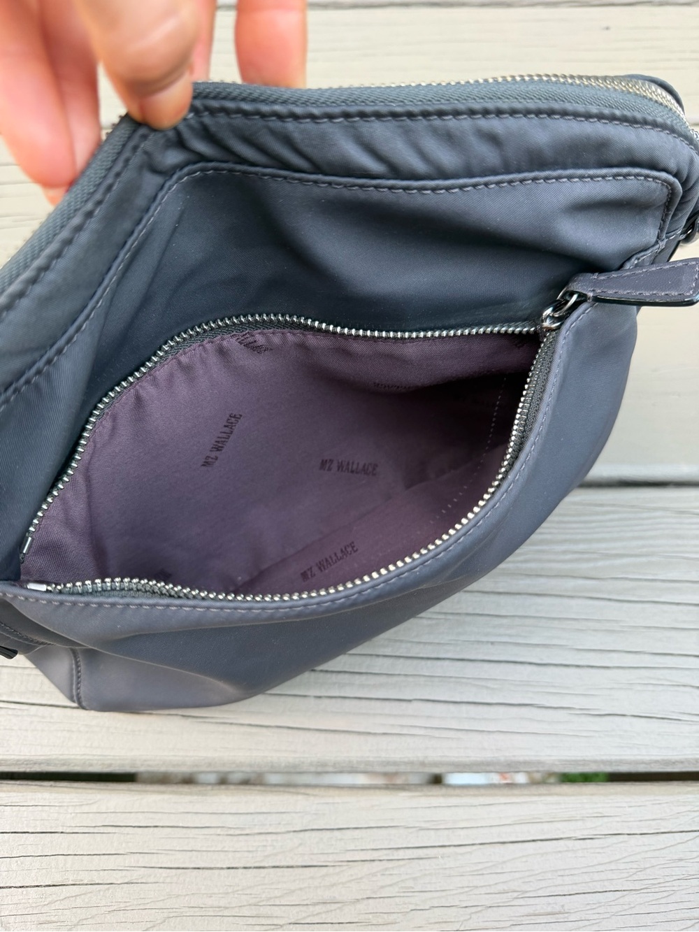 MZ Wallace Slate Gray Nylon Bag - no strap - Picture 9 of 15